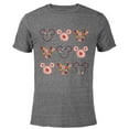thumbnail image 1 of Disney Mickey Mouse Flowers and Daisy Print - Short Sleeve Blended T-Shirt for Adults - Customized-Dark Heather, 1 of 5