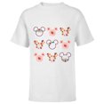 thumbnail image 1 of Disney Mickey Mouse Flowers and Daisy Print - Short Sleeve T-Shirt for Kids - Customized-White, 1 of 5