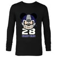 thumbnail image 1 of Disney Mickey Mouse Football #28 Game Time Sports - Long Sleeve T-Shirt for Men - Customized-Black, 1 of 5