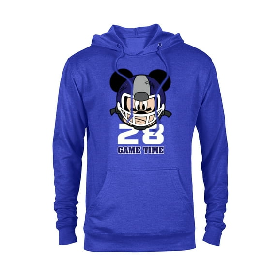 Disney Mickey Mouse Football #28 Game Time Sports - Pullover Hoodie for Adults - Customized-Royal