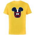 thumbnail image 1 of Disney Mickey Mouse Football Helmet #28 Sports - Short Sleeve Cotton T-Shirt for Adults - Customized-Yellow, 1 of 5