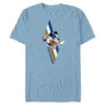 thumbnail image 1 of Disney Mickey Mouse Football Touchdown Sports - Short Sleeve Blended T-Shirt for Adults - Customized-Ocean Blue, 1 of 5