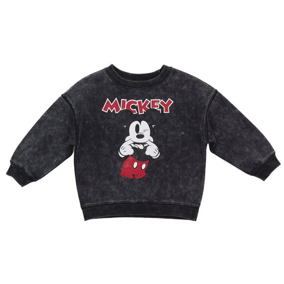 Disney Mickey Mouse French Terry Matching Family Sweatshirt Toddler to Little Kid