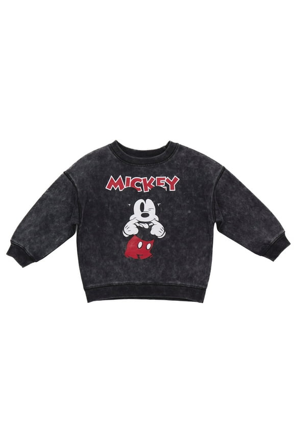 Mickey Mouse French Terry Matching Family Sweatshirt Toddler to Little Kid