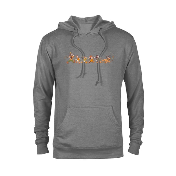 Disney Mickey Mouse & Friends Breezy Autumn Leaf Stroll Fall - Pullover Hoodie for Adults - Customized-Athletic Heather