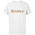 thumbnail image 1 of Disney Mickey Mouse & Friends Breezy Autumn Leaf Stroll Fall - Short Sleeve Cotton T-Shirt for Adults - Customized-White, 1 of 5