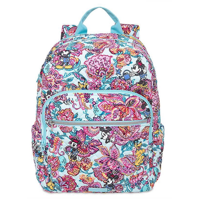 Vera Bradley Disney Campus Backpack in Mickey Mouse and Friends Floral Disney Vera Bradley Mousing Around Mickey Minnie Flap  main image 4