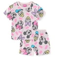 thumbnail image 1 of Disney Mickey Mouse & Friends French Terry T-Shirt and Shorts Set (Girls), 2 Piece Set, Sizes 4-6X, 1 of 7