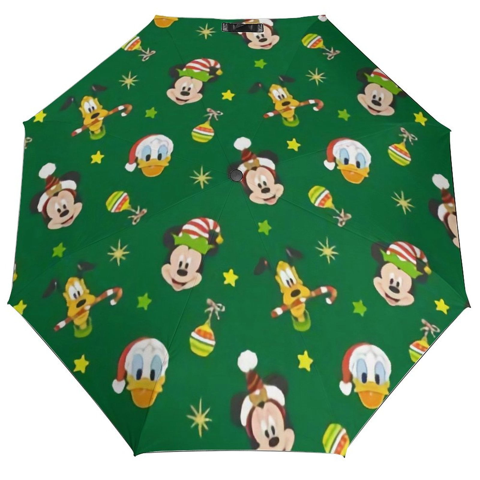Disney-Mickey Mouse & Friends on Green Christmas Umbrella,Windproof ...