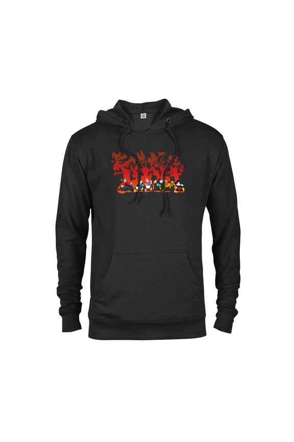 Mickey Mouse & Friends Halloween Spooky Scary Shadows - Pullover Hoodie for Adults - Customized-Black