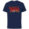 thumbnail image 1 of Disney Mickey Mouse & Friends Halloween Spooky Scary Shadows - Short Sleeve Cotton T-Shirt for Adults - Customized-Athletic Navy, 1 of 5