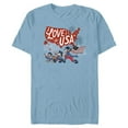 thumbnail image 1 of Disney Mickey Mouse & Friends I Love the USA Fourth of July - Short Sleeve Blended T-Shirt for Adults - Customized-Ocean Blue, 1 of 5