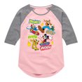 thumbnail image 1 of Disney - Mickey Mouse & Friends Skater Crew - Toddler & Youth Girls Raglan Graphic T-Shirt, 1 of 4
