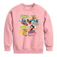 thumbnail image 1 of Disney - Mickey Mouse & Friends Skater Crew - Youth Crewneck Fleece Sweatshirt, 1 of 4