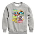 thumbnail image 1 of Disney - Mickey Mouse & Friends Skater Crew - Youth Crewneck Fleece Sweatshirt, 1 of 5