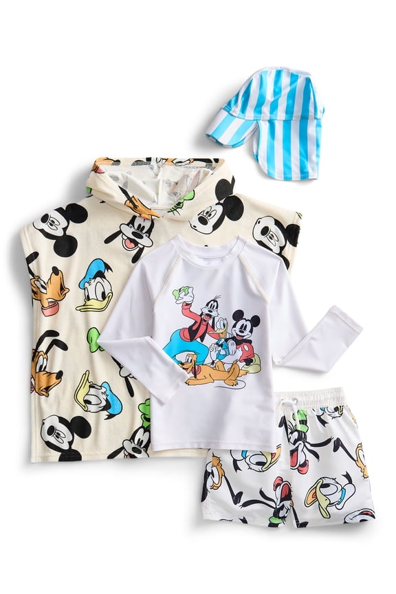 Character Toddler Boy Swim Set, 4-Piece, Sizes 12M-5T