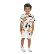 Disney Mickey Mouse & Friends Toddler Boys Graphic Tee and Shorts Set, 2-Piece, Sizes 12M-5T