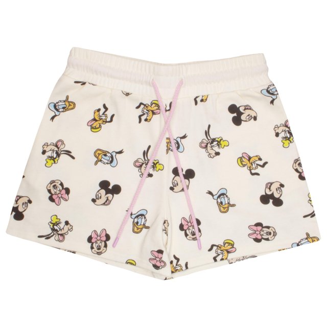 Mickey Pink Printed Co-Ord Set Denim Shorts