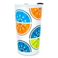 thumbnail image 1 of Disney Mickey Mouse Fruit Slices Ceramic Travel Mug With Lid | Holds 10 Ounces, 1 of 8