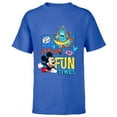 thumbnail image 1 of Disney Mickey Mouse Funhouse Fun Times Standard - Short Sleeve T-Shirt for Kids – Customized-Royal, 1 of 5
