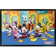 thumbnail image 1 of Disney Mickey Mouse Funhouse - Group Wall Poster, 22.375" x 34", Framed, 1 of 3