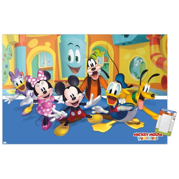 Disney Mickey Mouse Funhouse - Group Wall Poster, 22.375" x 34"