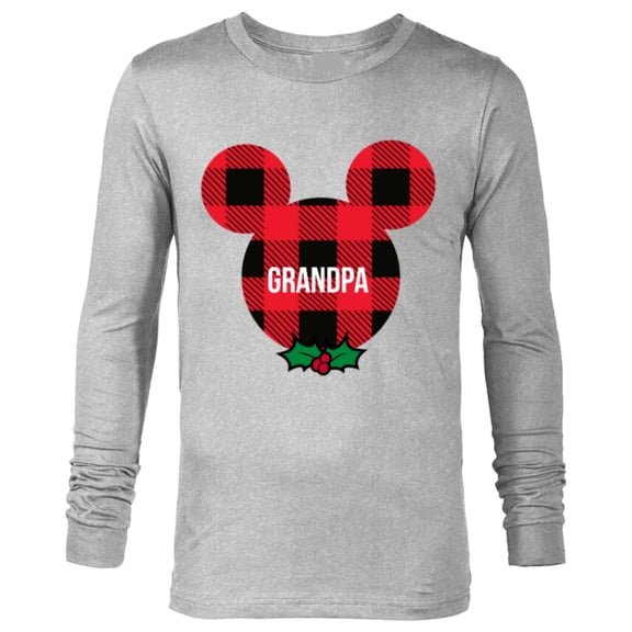 Disney Mickey Mouse GRANDPA Holiday Family - Long Sleeve T-Shirt for Men - Customized-Athletic Heather