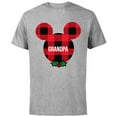 thumbnail image 1 of Disney Mickey Mouse GRANDPA Holiday Family - Short Sleeve Cotton T-Shirt for Adults - Customized-Athletic Heather, 1 of 5