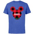 thumbnail image 1 of Disney Mickey Mouse GRANDPA Holiday Family - Short Sleeve Cotton T-Shirt for Adults - Customized-Royal Heather, 1 of 5