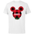 thumbnail image 1 of Disney Mickey Mouse GRANDPA Holiday Family - Short Sleeve Cotton T-Shirt for Adults - Customized-White, 1 of 5