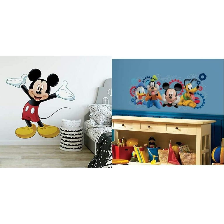 Disney Mickey & Friends Mickey Mouse Peel & Stick Giant Wall Decal by  RoomMates, RMK1508GM