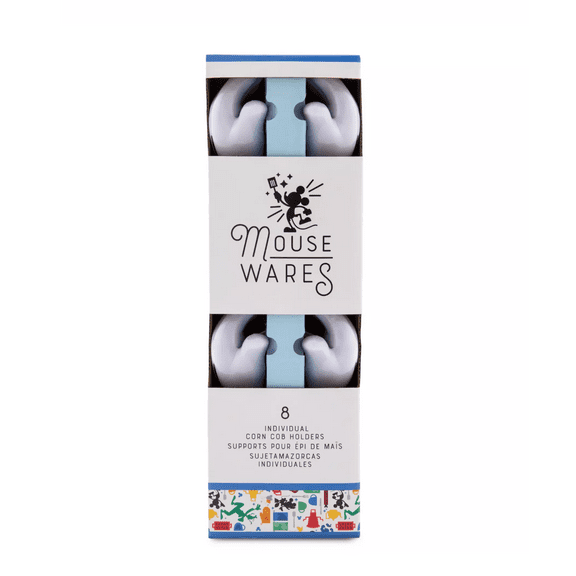 Disney Mickey Mouse Glove Hand Corn Cob Holders Set of 8 New with Box