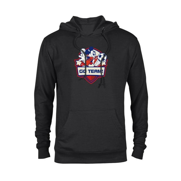 Disney Mickey Mouse Go Team Sports Soccer - Pullover Hoodie for Adults - Customized-Black