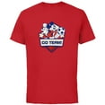 thumbnail image 1 of Disney Mickey Mouse Go Team Sports Soccer - Short Sleeve Cotton T-Shirt for Adults - Customized-Red, 1 of 5