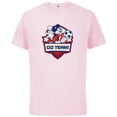 thumbnail image 1 of Disney Mickey Mouse Go Team Sports Soccer - Short Sleeve Cotton T-Shirt for Adults - Customized-Soft Pink, 1 of 5