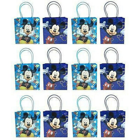 Disney Mickey Mouse Goodie Party Bags, 12 Pieces
