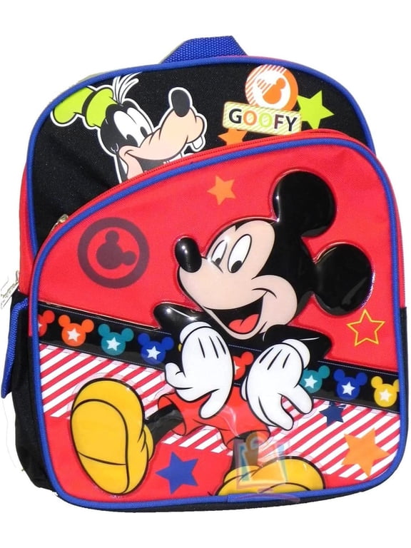 Mickey Mouse & Goofy 12" Backpack New with Tags