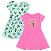Disney Mickey Mouse Goofy Donald Duck 2 Pack Skater Dresses Infant to Big Kid