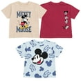 thumbnail image 1 of Disney Mickey Mouse Goofy Donald Duck 3 Pack T-Shirts Infant to Big Kid, 1 of 5