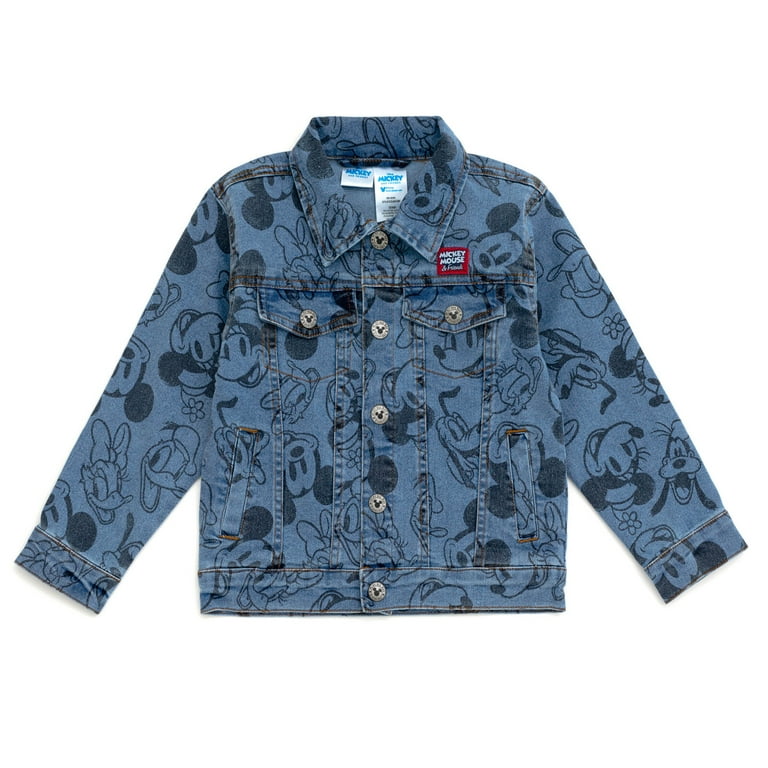 Denim jacket with mickey mouse new arrivals