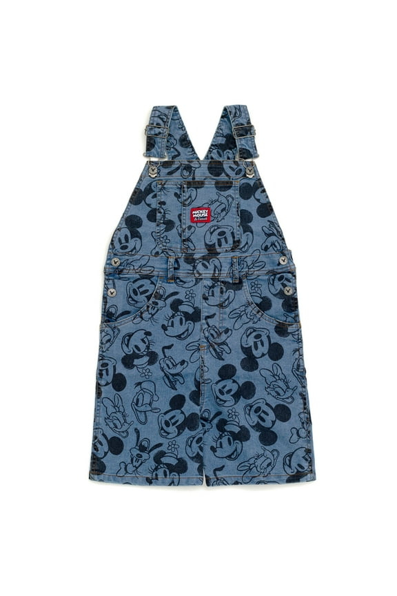 Mickey Mouse Goofy Donald Duck Infant Baby Boys Denim Short Overalls Shortall 12 Months