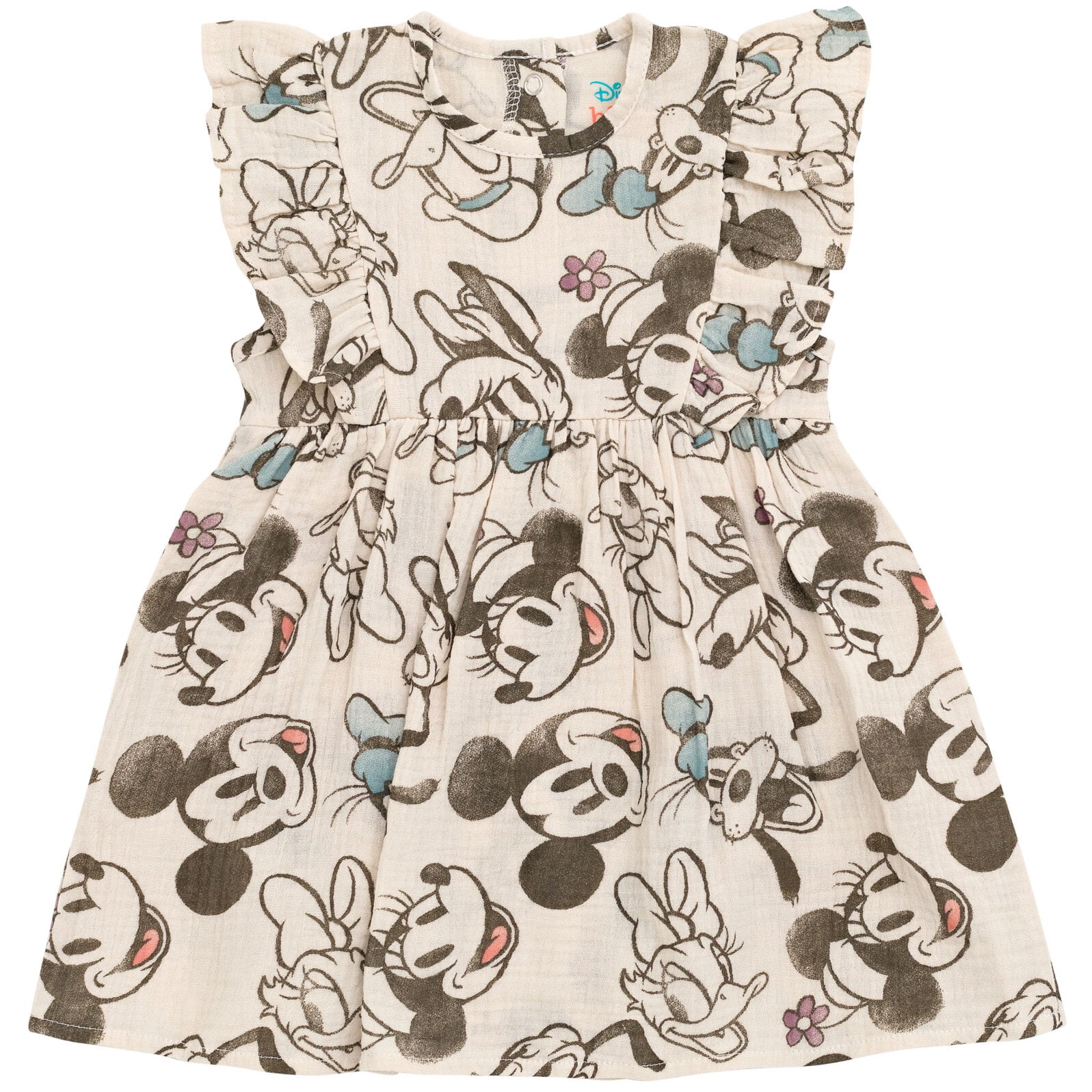 Disney Mickey Mouse Goofy Donald Duck Infant Baby Girls Romper