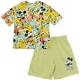 thumbnail image 1 of Disney Mickey Mouse Goofy Donald Duck Little Boys T-Shirt and Shorts Outfit Set Infant to Big Kid, 1 of 5