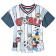 thumbnail image 1 of Disney Mickey Mouse Goofy Donald Duck Mesh Soccer Jersey Athletic T-Shirt Toddler to Big Kid, 1 of 5