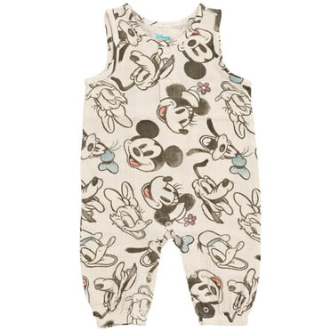 Disney Mickey Mouse Goofy Donald Duck Minnie Mouse Infant Baby Boys Romper Gray 18 Months