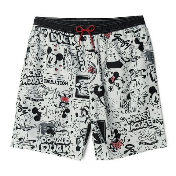 Disney Mickey Mouse Goofy Donald Duck Swim Trunks UPF 50+ Little Kid to Adult
