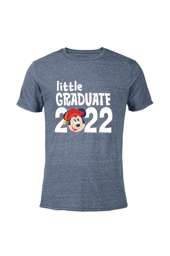 Mickey Mouse Grad Little Graduate 2022 - Short Sleeve Blended T-Shirt for Adults - Customized-Navy Heather
