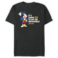 thumbnail image 1 of Disney Mickey Mouse Graduation New Grad Do the Impossible - Short Sleeve Blended T-Shirt for Adults - Customized-Dark Heather, 1 of 5
