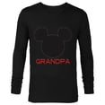 thumbnail image 1 of Disney Mickey Mouse Grandpa Family - Long Sleeve T-Shirt for Men – Customized-Black, 1 of 5