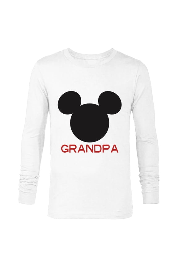 Mickey Mouse Grandpa Family - Long Sleeve T-Shirt for Men – Customized-White